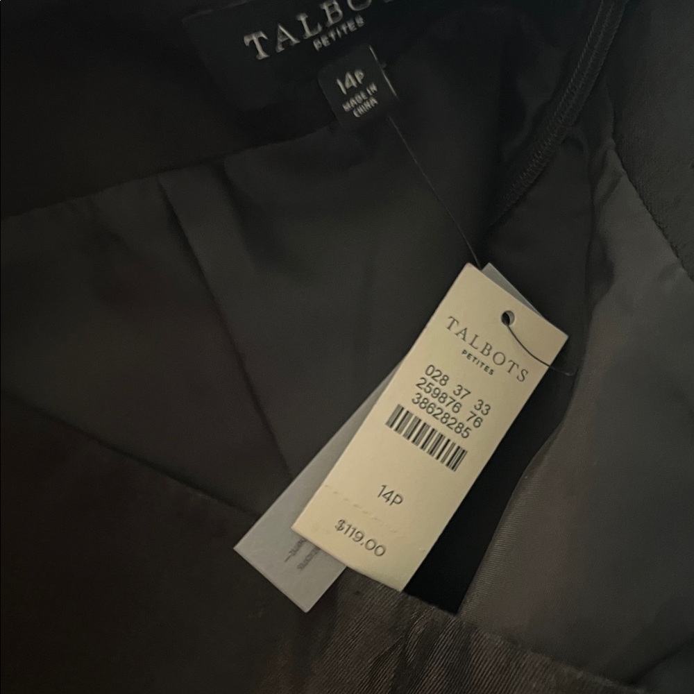 Talbots Elegant Black Blazer and Skirt Ensemble - Picture 7 of 9